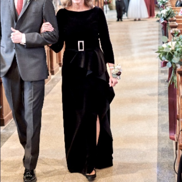 Chiara Boni Dresses & Skirts - Floor length Black velvet dress